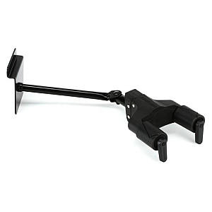 Hercules GSP40SB PLUS Auto Grip System Guitar Hanger Slat Wall Mount, Long Arm